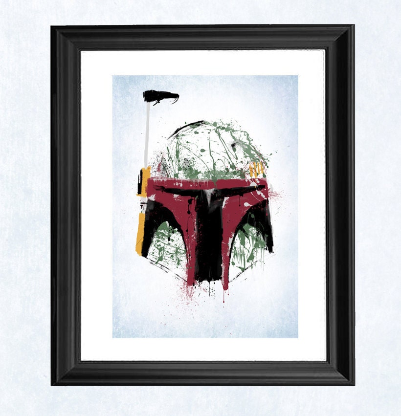 Star Wars Boba Fett art print