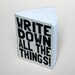 Handmade notebook "Wite down All the things" Steel Grey
