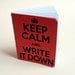 Handmade notebook "Don't panic"