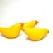 Trio of little chicks birds sculpture decoration Easter