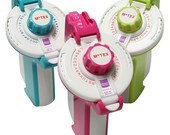 Retro OH MY Motex embossing label maker (emoticon, lowercase and uppercase) E202 AQUA