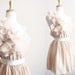 Nude Romance Petals Bridesmaid Party dress