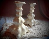 Holland Mold Cream White Candle Sticks