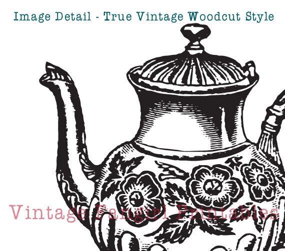 15 Vintage Kitchen Items Clip Art Collection - 100% Scalable Vector Art