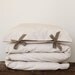 Toddler Bedding set - solid ivory cotton