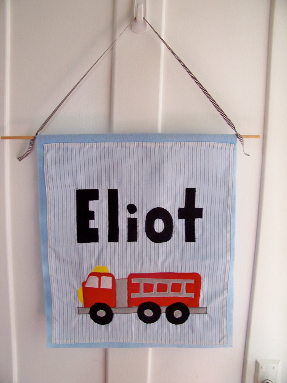 Custom Made to Order Children's Name sign with handmade picture