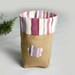 Kitchen storage basket - gift - pink to violet stripes - home decor - for her