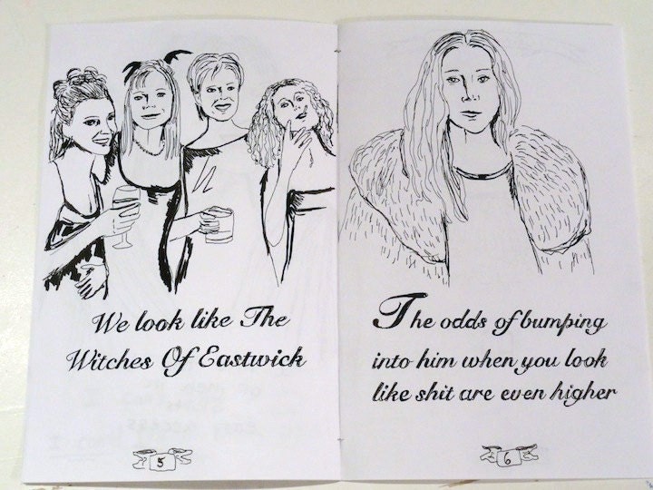Comic Book Sex and the City / Carrie Bradshaw-comic / zine illustration