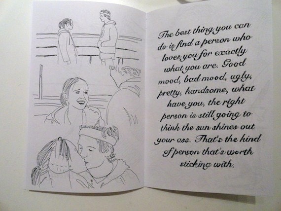Comic Book Juno Movie- Book/ zine illustrations.