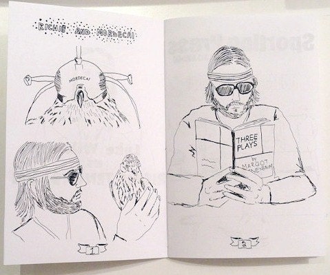 Comic Book Richie Tenenbaum Book/ zine illustrations.