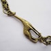 bracelet---antique bronze little giraffe pendant & alloy chain