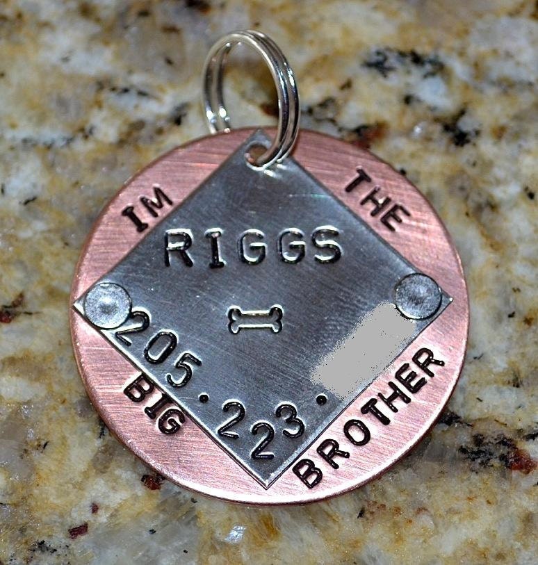 I'm The Big Brother/Sister Handstamped Pet ID Tag