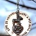 Life is Merrier Handstamped Keychain