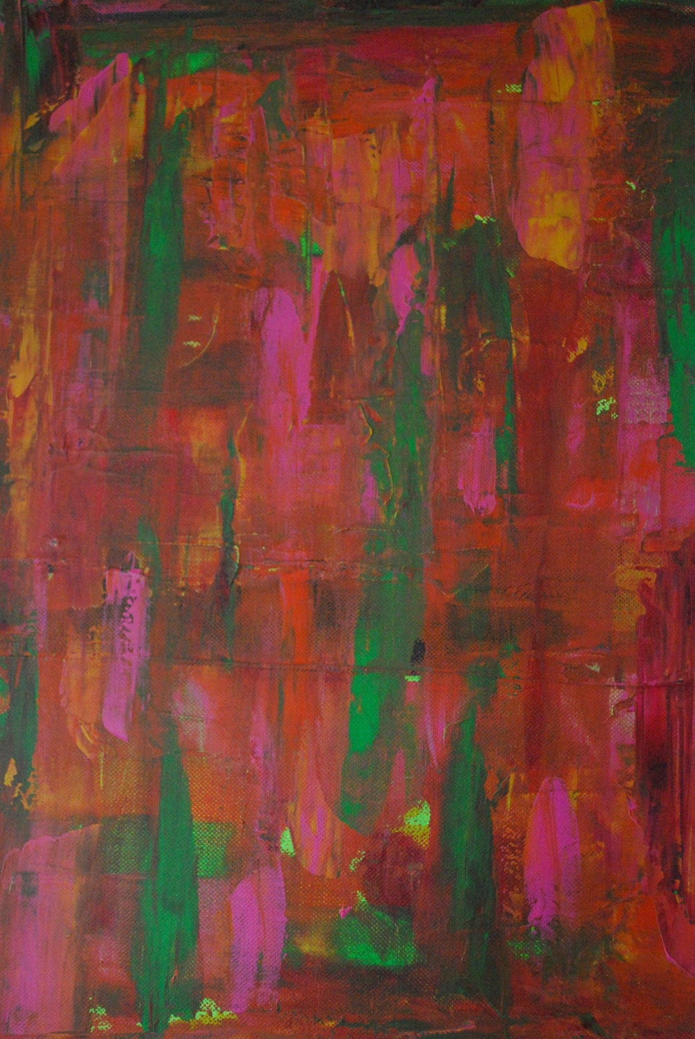 Live Colorfully 16 x 20 abstract art