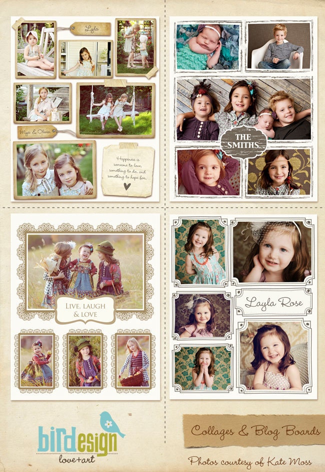 10 Blog Boards & 16x20 Collage Templates - E251