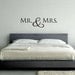 Wall Vinyl Quote - MR. & MRS. (24"x6")