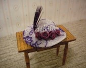 Handmade miniature doll hat