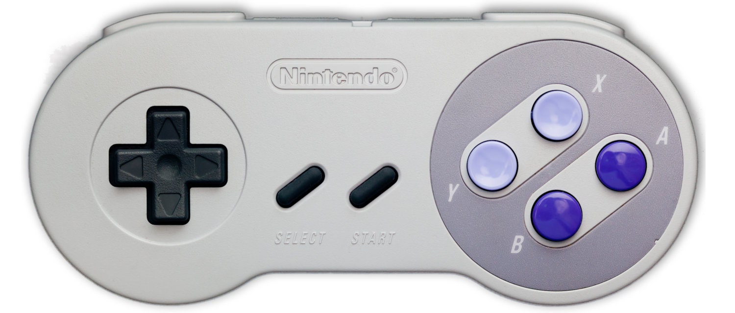 NEW - Giant SNES Controller Art Printed on Silk
