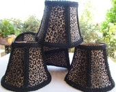 Leopard Print Mini Lamp Shades Chandelier Shades