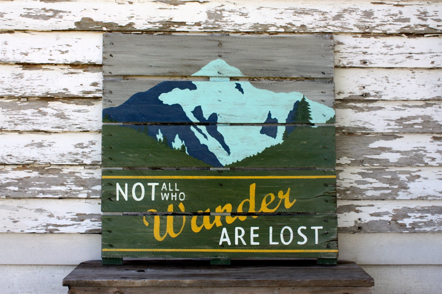 Hand Painted Repurposed Pallet