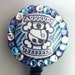 Xray Tech Arrrrrr Teeeee ID Badge Retractable Reel Swarovski with Skeleton Charm and Bling Beads