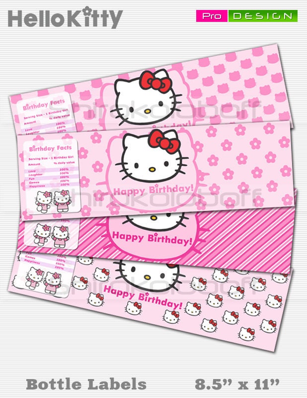 hello kitty labels