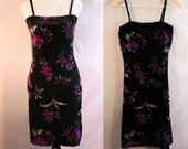 90's Velvet Tube Dress // Bisou Bisou