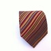 Yves Saint Laurent vintage silk tie  beige stripes