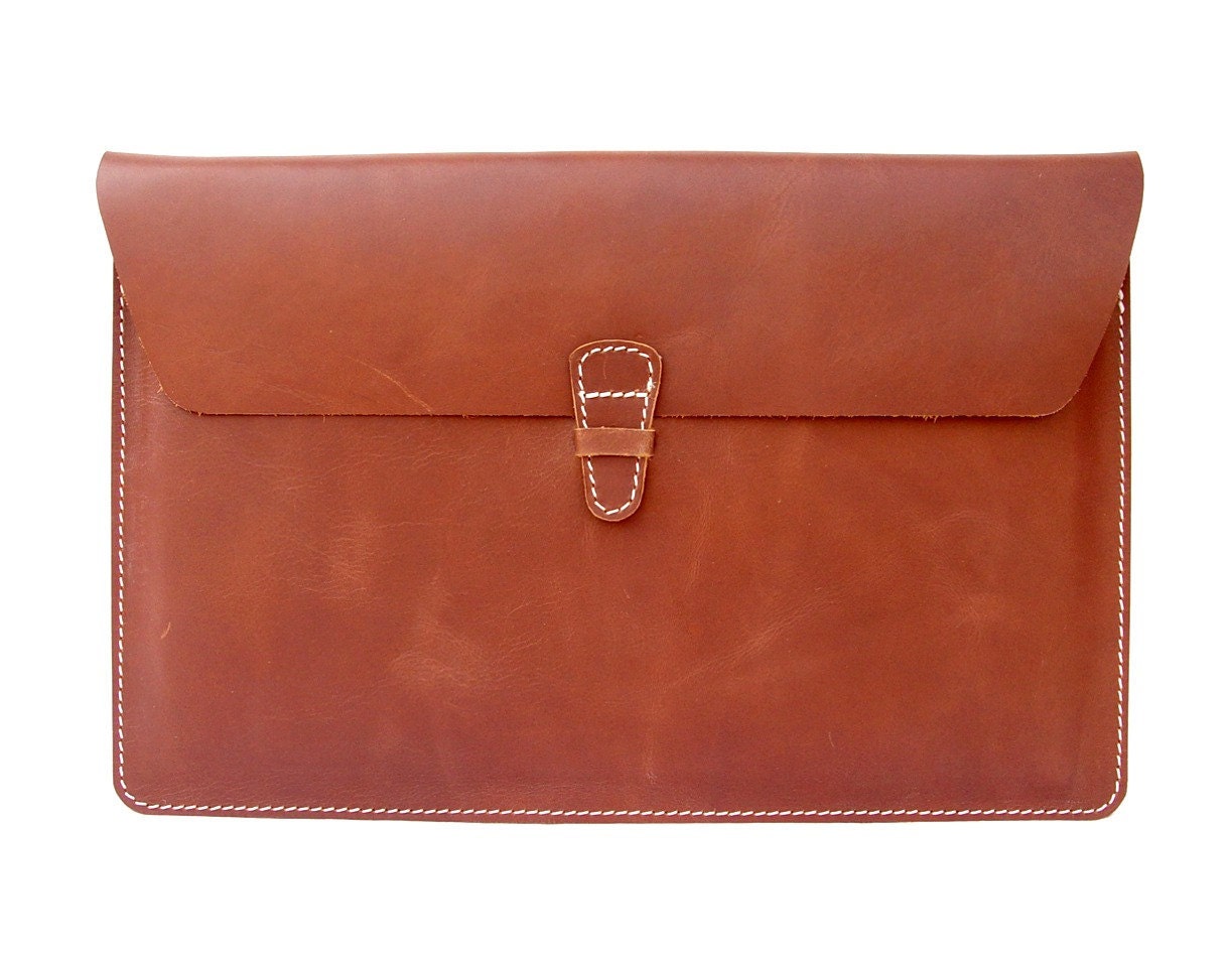 MacBook Air 11 Case in Mahogany Brown Leather - LO