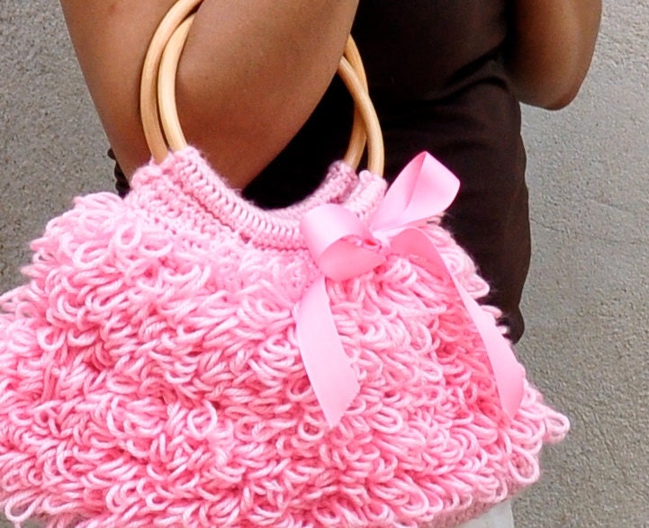 Fat Bottom Shag Bag in Pink - Caheez