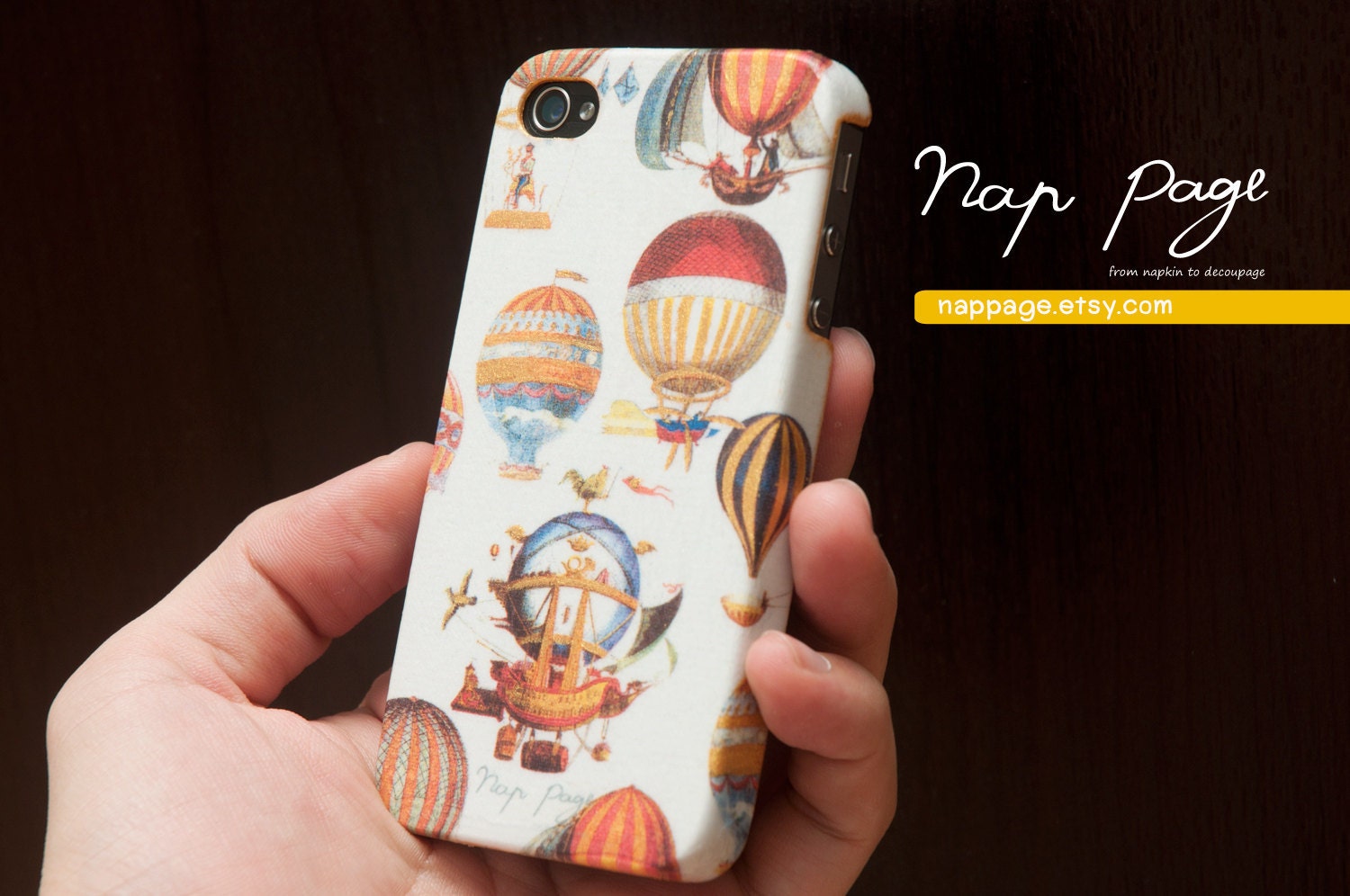 Apple iphone case for iphone iphone 3Gs iphone 4 iphone 4s iPhone 5  : Golden balloons