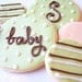 Sugar Cookies Iced Custom Baby Shower Cookie Favor