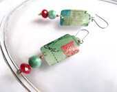 Asian Inspired Earrings from Recycled Soda Cans