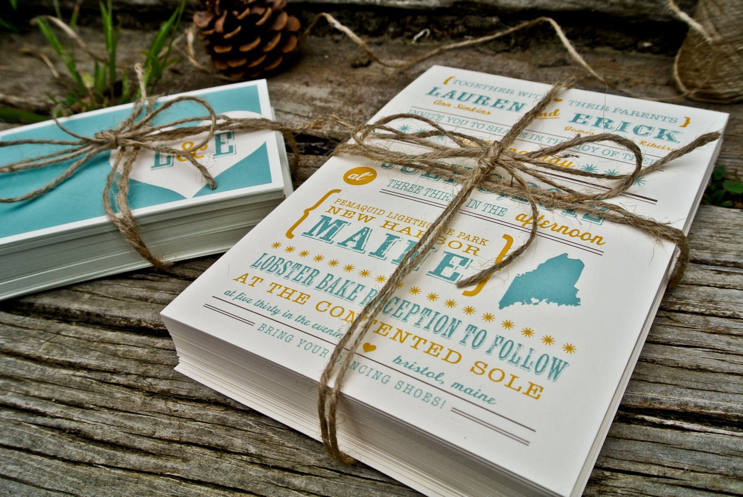 Wedding Invitation : Rustic and Chic