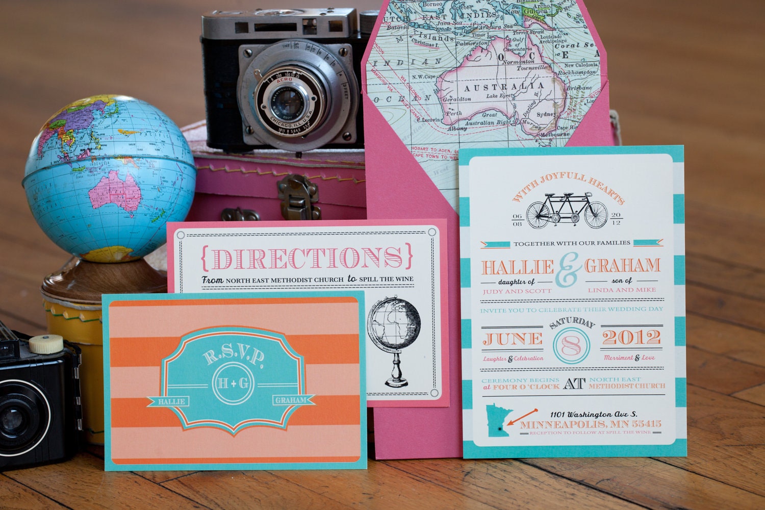 Wedding Invitation: Classical and Vintage Invitation