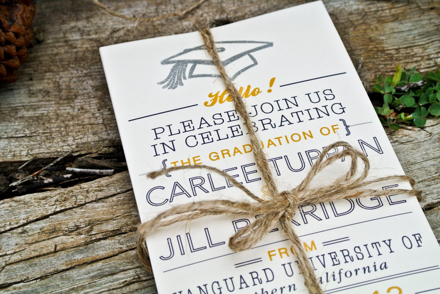 Graduation Announcements: Silver Embossed