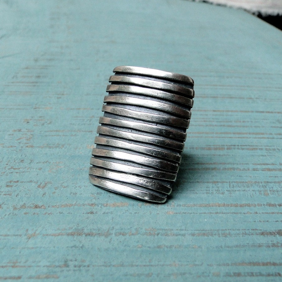 Adjustable Sterling Silver Ladder Ring