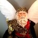 Male Angel - USA Angel -Uncle Sam Inspired Porcelain Angel - 4th of July - Americana-Red, White and Blue Angel