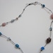 Discounted-Glass-Beaded Necklace on Purple Cord