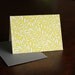 Chartreuse Leaf Pattern Note cards