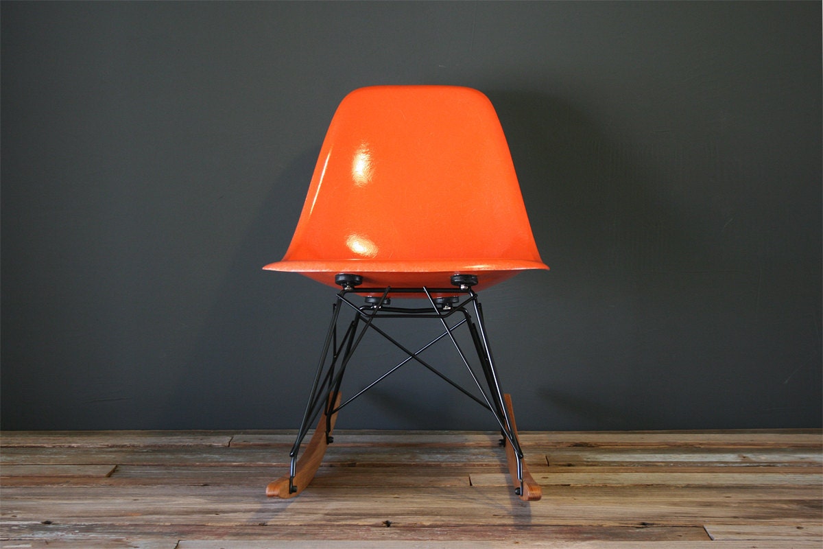 Eames Designed Herman Miller Rocker Shell Chair (RSR)
