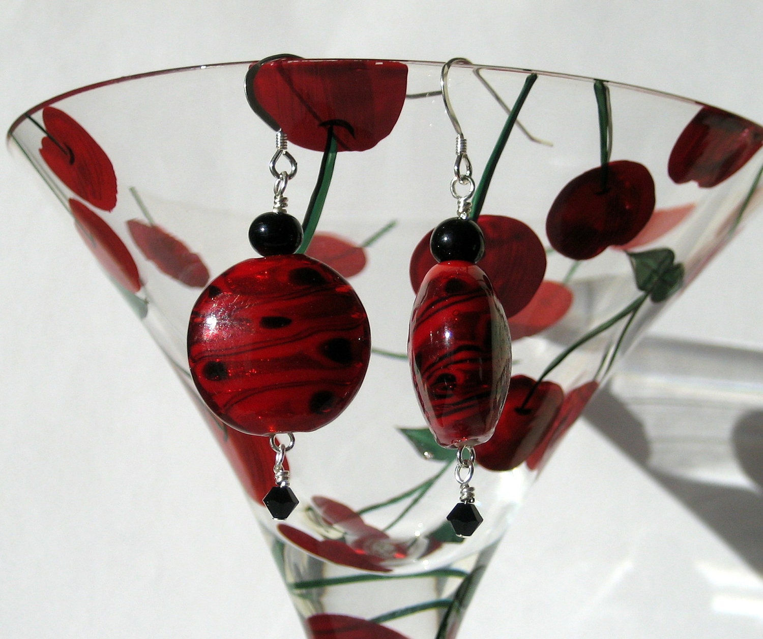 Cherry Swirls Earrings