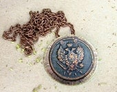Copper Coin Pendant Antique Style