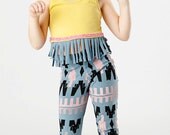 Byzantine Leggings in Pale Pink and Black on Slate