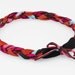 Braided Headband in Red 'Tiger Stripe'