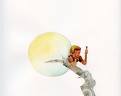 tempted - original mixed media collage