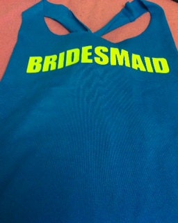 BRIDESMAID Work-out Racerback Tank Top