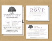 TREE ROOTS Wedding // Invitation and RSVP Card