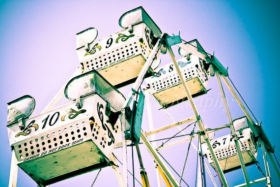 Carnival Ferris Wheel - 11x14 Print - Baby Nursery - Surreal - Amusement Park Ride - Childs Room Wall Decor