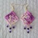 Lacy Crochet Earrings With Swarovski Crystals